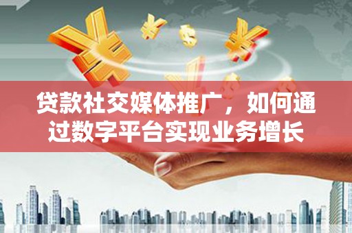 勐腊贷款社交媒体推广，如何通过数字平台实现业务增长