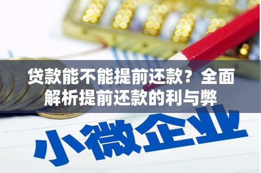 勐腊贷款能不能提前还款？全面解析提前还款的利与弊