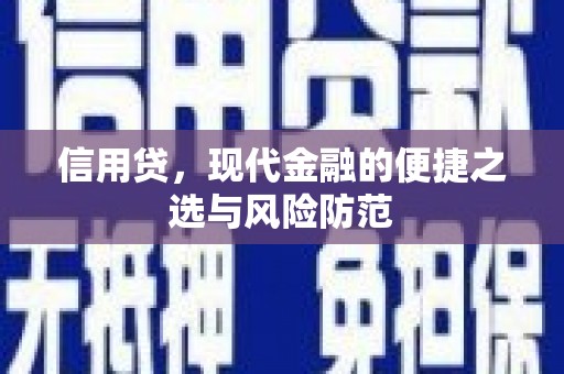 勐腊信用贷，现代金融的便捷之选与风险防范