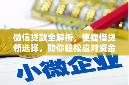 勐腊微信贷款全解析，便捷借贷新选择，助你轻松应对资金需求